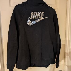 Nike Black Hoodie Sweatshirt with Logo